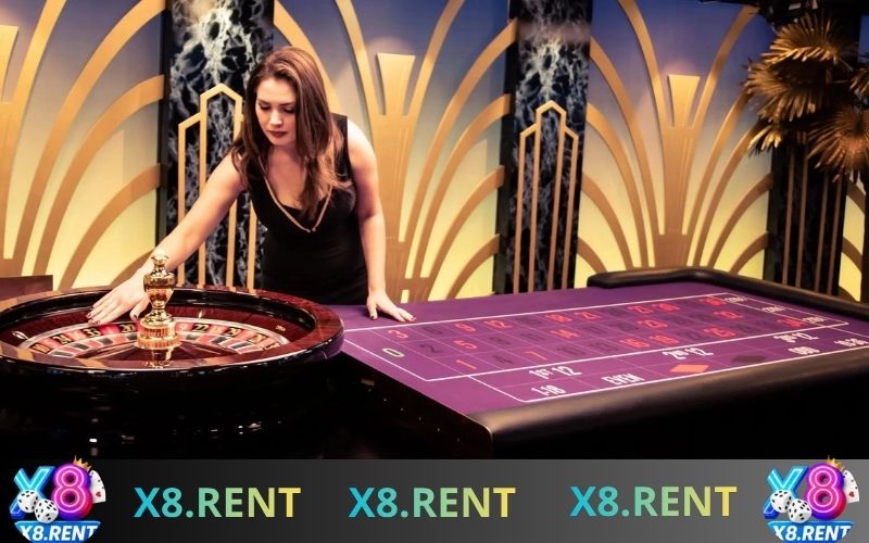 Giao diện live casino X8 hiển thị bàn cược trực tiếp chất lượng cao