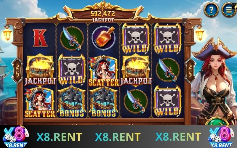 Sảnh game nổ hũ X8 quy tụ hàng trăm slot game hấp dẫn với tỷ lệ thắng cao