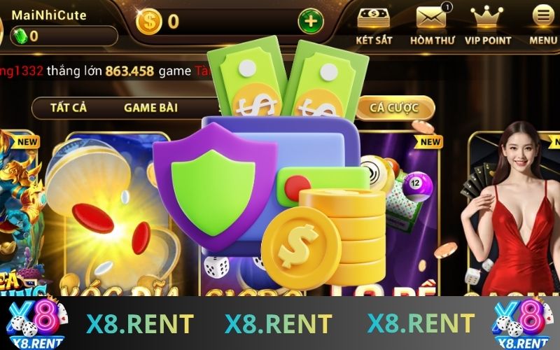 Hệ thống X8 hiển thị trạng thái nạp tiền thành công trên màn hình