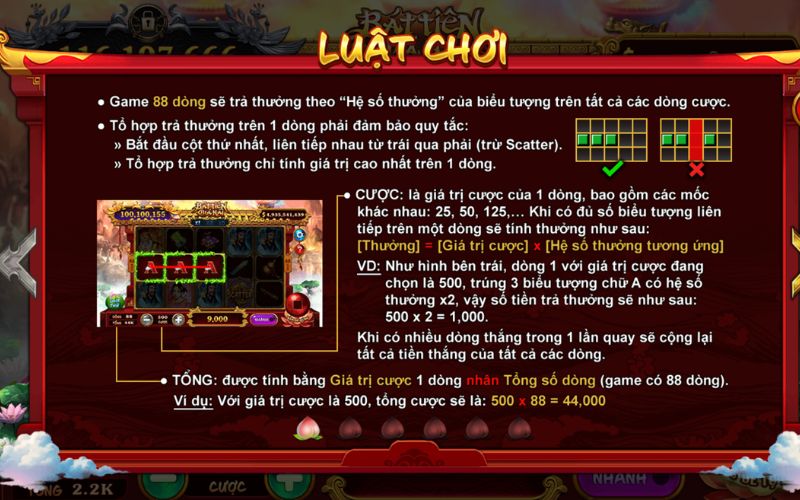 Hướng dẫn cách chơi nổ hũ Bát Tiên Quá Hải